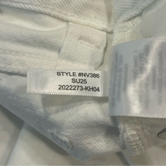 Madewell White Low Slung Baggy Jeans Size 28 - Picture 10 of 10